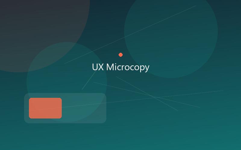 Microcopy on a user interface